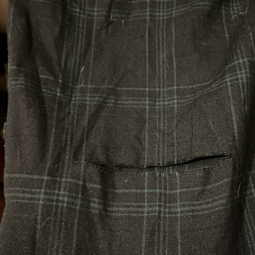 Disturbia- size UK16- blu/bk tartan overalls w/pockets, zip side. EUC. - Picture 7 of 9